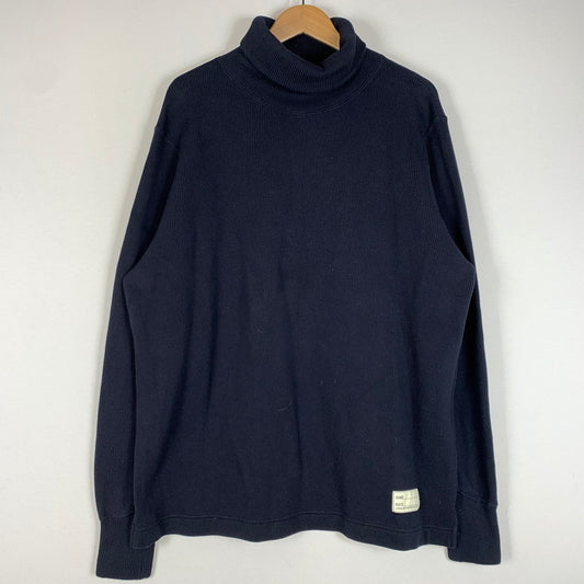 【中古品】【メンズ】 COLIMBO コリンボ NEWKIRK TURTLE NECK THERMAL SHIRT ZZ-0439 ニュー カーク タートルネック サーマルシャツ トップス ニット コットン 145-260510-ko-18-tei サイズ：XL カラー：ネイビー 万代Net店