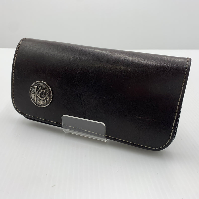 【中古品】【メンズ】 KC,s ケイシイズ LONG LEATHER WALLET ロング レザー ウォレット 長財布 二つ折り 201-260712-ko-01-tei カラー：ブラウン系 万代Net店
