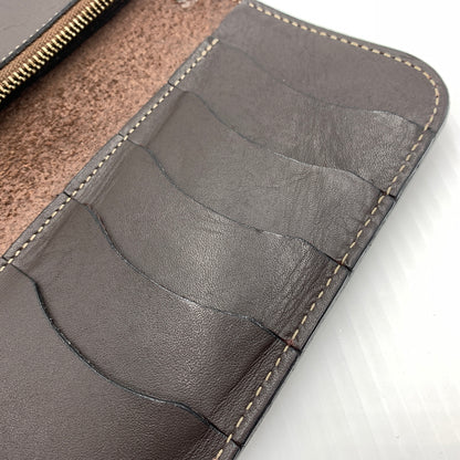 【中古品】【メンズ】 KC,s ケイシイズ LONG LEATHER WALLET ロング レザー ウォレット 長財布 二つ折り 201-260712-ko-01-tei カラー：ブラウン系 万代Net店