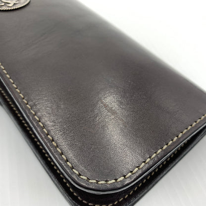 【中古品】【メンズ】 KC,s ケイシイズ LONG LEATHER WALLET ロング レザー ウォレット 長財布 二つ折り 201-260712-ko-01-tei カラー：ブラウン系 万代Net店