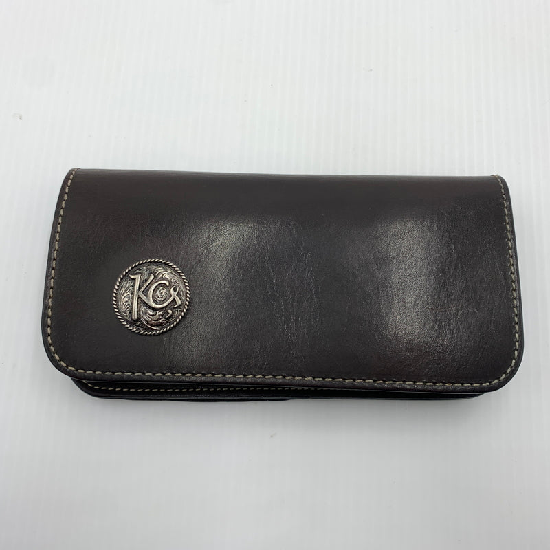 【中古品】【メンズ】 KC,s ケイシイズ LONG LEATHER WALLET ロング レザー ウォレット 長財布 二つ折り 201-260712-ko-01-tei カラー：ブラウン系 万代Net店