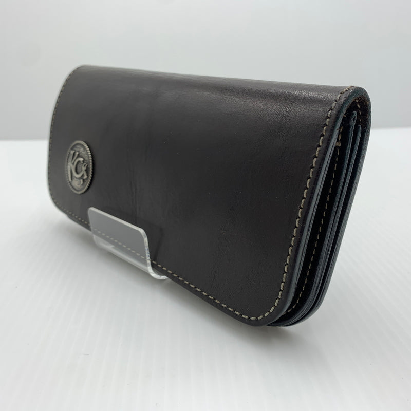 【中古品】【メンズ】 KC,s ケイシイズ LONG LEATHER WALLET ロング レザー ウォレット 長財布 二つ折り 201-260712-ko-01-tei カラー：ブラウン系 万代Net店