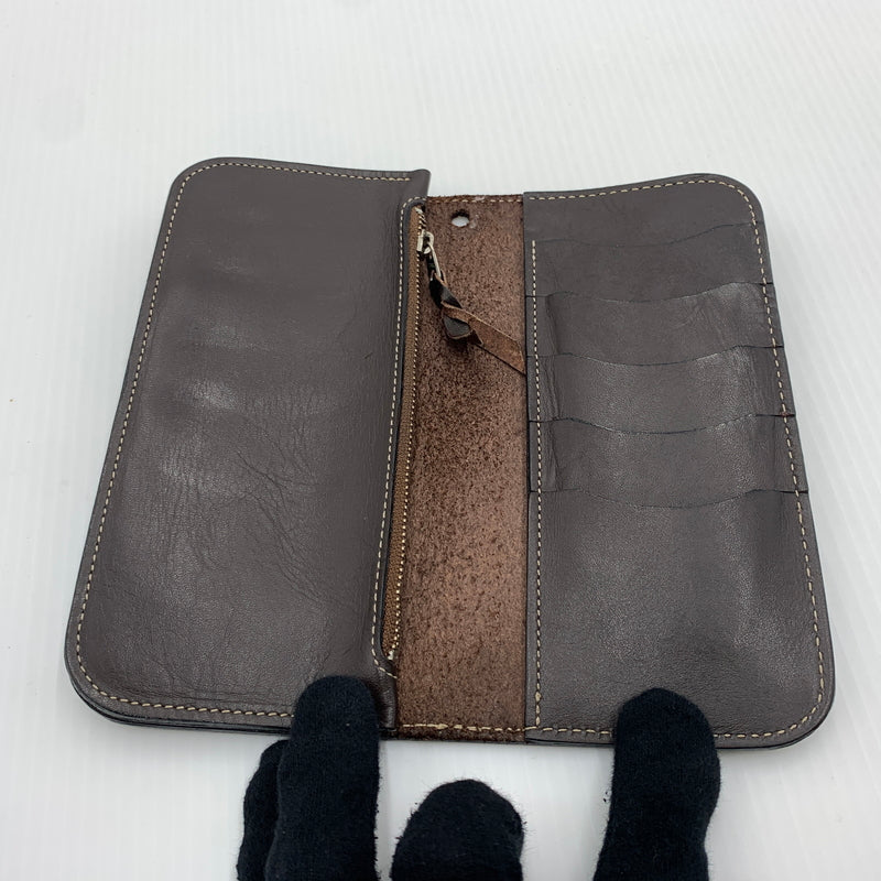 【中古品】【メンズ】 KC,s ケイシイズ LONG LEATHER WALLET ロング レザー ウォレット 長財布 二つ折り 201-260712-ko-01-tei カラー：ブラウン系 万代Net店