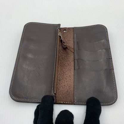 【中古品】【メンズ】 KC,s ケイシイズ LONG LEATHER WALLET ロング レザー ウォレット 長財布 二つ折り 201-260712-ko-01-tei カラー：ブラウン系 万代Net店