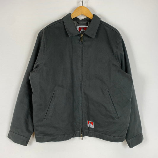 【中古品】【メンズ】 BENDAVIS ベンデイビス FULL ZIP WORK JACKET T-26380002 フルジップ ワークジャケット アウター ダブルジップ 中綿 142-260510-ko-15-tei サイズ：XL カラー：グレー 万代Net店