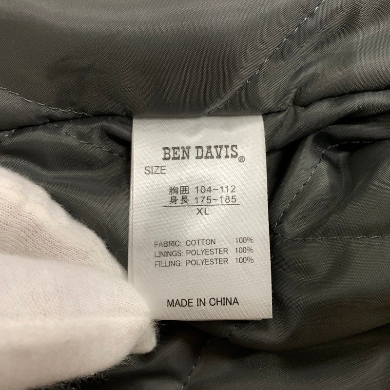 【中古品】【メンズ】 BENDAVIS ベンデイビス FULL ZIP WORK JACKET T-26380002 フルジップ ワークジャケット アウター ダブルジップ 中綿 142-260510-ko-15-tei サイズ：XL カラー：グレー 万代Net店
