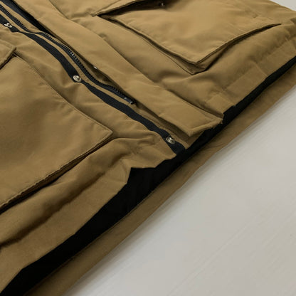 【中古品】【メンズ】 SCHOTT ショット SNOWKEL DOWNJACKET 3152034 スノーケル ダウンジャケット アウター ダウンパーカー 145-260510-ko-24-tei サイズ：XL カラー：ブラウン 万代Net店