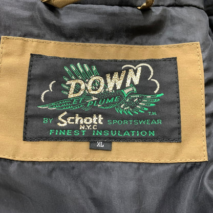 【中古品】【メンズ】 SCHOTT ショット SNOWKEL DOWNJACKET 3152034 スノーケル ダウンジャケット アウター ダウンパーカー 145-260510-ko-24-tei サイズ：XL カラー：ブラウン 万代Net店