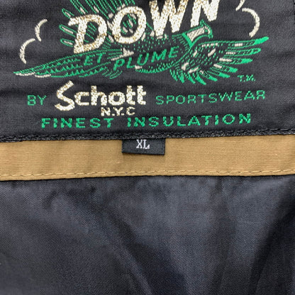 【中古品】【メンズ】 SCHOTT ショット SNOWKEL DOWNJACKET 3152034 スノーケル ダウンジャケット アウター ダウンパーカー 145-260510-ko-24-tei サイズ：XL カラー：ブラウン 万代Net店