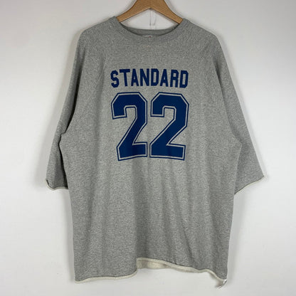【中古品】【メンズ】 STANDARD CALIFORNIA スタンダードカリフォルニアUS COTTON BASEBALL LOGO SWEAT コットン ベースボール ロゴ スウェット トップス トレーナー 145-260510-ko-20-tei サイズ：XL カラー：グレー 万代Net店