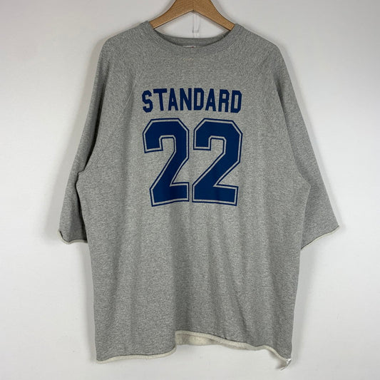 【中古品】【メンズ】 STANDARD CALIFORNIA スタンダードカリフォルニアUS COTTON BASEBALL LOGO SWEAT コットン ベースボール ロゴ スウェット トップス トレーナー 145-260510-ko-20-tei サイズ：XL カラー：グレー 万代Net店