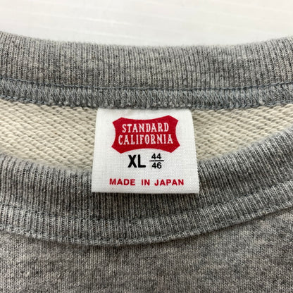 【中古品】【メンズ】 STANDARD CALIFORNIA スタンダードカリフォルニアUS COTTON BASEBALL LOGO SWEAT コットン ベースボール ロゴ スウェット トップス トレーナー 145-260510-ko-20-tei サイズ：XL カラー：グレー 万代Net店