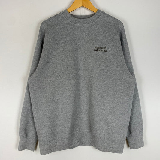 【中古品】【メンズ】 STANDARD CALOFORNIA スタンダードカリフォルニア TECH WARM SWEAT テック ウォーム スウェット トップス トレーナー 145-260510-ko-19-tei サイズ：L カラー：グレー 万代Net店