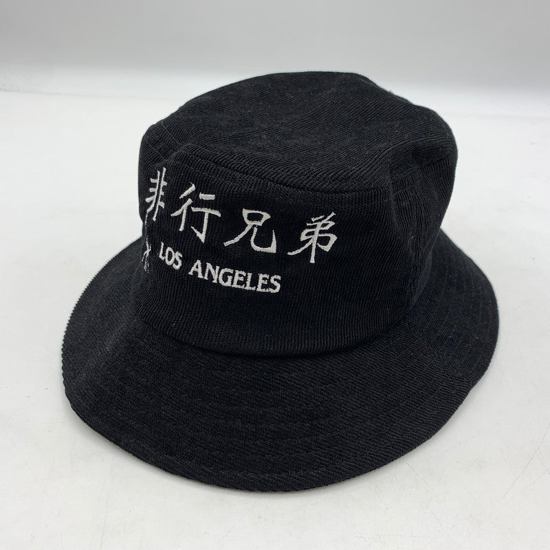 【中古品】【メンズ】 DELINQUENT BROS デリンクエントブロス CORDUROY BUCKET HAT コーデュロイ バケットハット 帽子 非行兄弟 185-260513-ko-23-tei カラー：ブラック 万代Net店