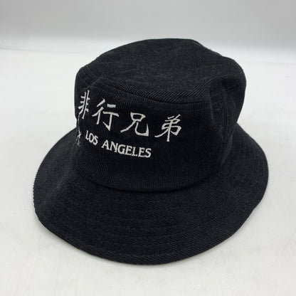 【中古品】【メンズ】 DELINQUENT BROS デリンクエントブロス CORDUROY BUCKET HAT コーデュロイ バケットハット 帽子 非行兄弟 185-260513-ko-23-tei カラー：ブラック 万代Net店