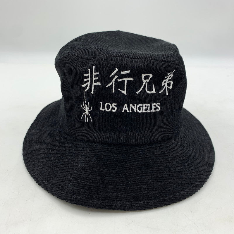 【中古品】【メンズ】 DELINQUENT BROS デリンクエントブロス CORDUROY BUCKET HAT コーデュロイ バケットハット 帽子 非行兄弟 185-260513-ko-23-tei カラー：ブラック 万代Net店