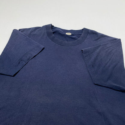 【中古品】【メンズ】 SCREEN STARS スクリーン スターズ 90's BOB RAYOT'S TEE 90年代 ボブ レイオッツ 半袖 トップス 145-260805-sa-04-tei サイズ：L カラー：ネイビー 万代Net店