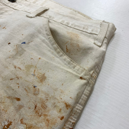 【現状渡し品】【メンズ】 DICKIES ディッキーズ × SHERWIN WILLIAMS シャーウィンウィリアムズ 別注 コラボ PAINT PROCESSING PAINTER PANTS ペイント プロセッシング ペインター パンツ ボトムス 加工パンツ 156-260510-ko-28-tei サイズ：36 カラー：ホワイト 万代Net店