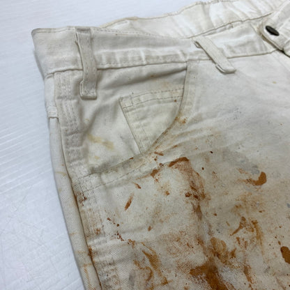【現状渡し品】【メンズ】 DICKIES ディッキーズ × SHERWIN WILLIAMS シャーウィンウィリアムズ 別注 コラボ PAINT PROCESSING PAINTER PANTS ペイント プロセッシング ペインター パンツ ボトムス 加工パンツ 156-260510-ko-28-tei サイズ：36 カラー：ホワイト 万代Net店