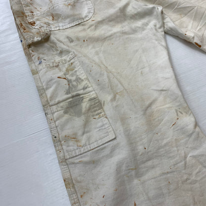 【現状渡し品】【メンズ】 DICKIES ディッキーズ × SHERWIN WILLIAMS シャーウィンウィリアムズ 別注 コラボ PAINT PROCESSING PAINTER PANTS ペイント プロセッシング ペインター パンツ ボトムス 加工パンツ 156-260510-ko-28-tei サイズ：36 カラー：ホワイト 万代Net店