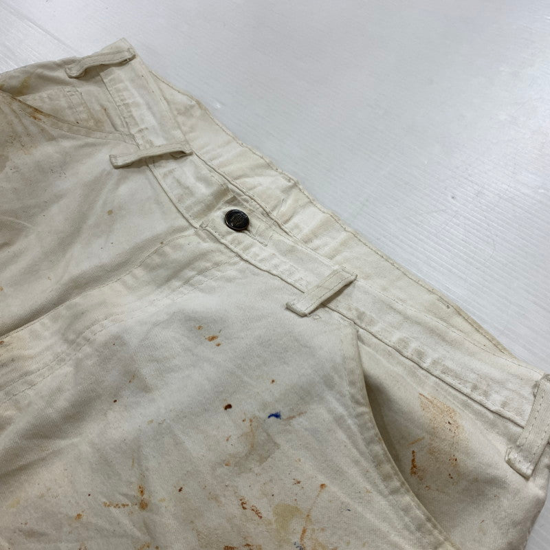 【現状渡し品】【メンズ】 DICKIES ディッキーズ × SHERWIN WILLIAMS シャーウィンウィリアムズ 別注 コラボ PAINT PROCESSING PAINTER PANTS ペイント プロセッシング ペインター パンツ ボトムス 加工パンツ 156-260510-ko-28-tei サイズ：36 カラー：ホワイト 万代Net店
