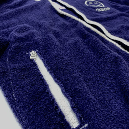 【中古品】【メンズ】 PERFECT RIBS パーフェクトリブス × A LOVE MOVEMENT ア ラブ ムーブメント 別注 コラボ ADIOS PILE PARKER アディオス パイル パーカー トップス フルジップパーカー コットン 141-260510-ko-12-fuzh サイズ：L カラー：ネイビー系 万代Net店