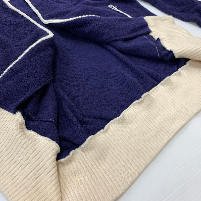 【中古品】【メンズ】 PERFECT RIBS パーフェクトリブス × A LOVE MOVEMENT ア ラブ ムーブメント 別注 コラボ ADIOS PILE PARKER アディオス パイル パーカー トップス フルジップパーカー コットン 141-260510-ko-12-fuzh サイズ：L カラー：ネイビー系 万代Net店