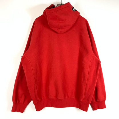 【中古品】【メンズ】 SUPREME シュプリーム GHOSTFACE ARC HOODED SWEATSHIRT ゴーストフェイス フーディ スウェットシャツ トップス プルオーバーパーカー 149-260513-ko-01-tei サイズ：L カラー：レッド 万代Net店