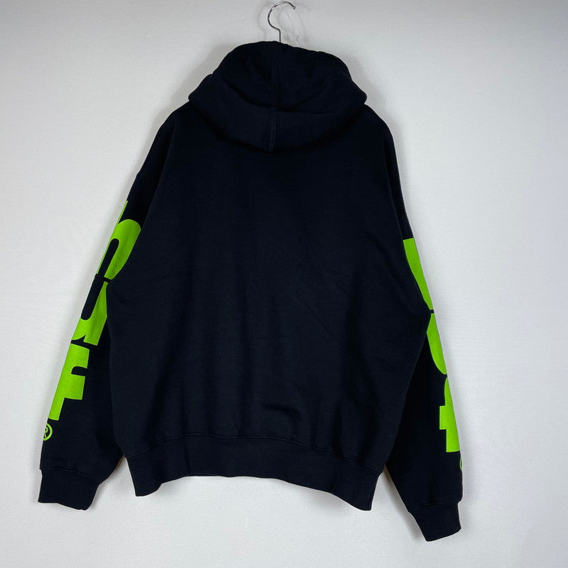 【中古品】【メンズ】 HUF ハフ MEGABLAST HOODIE メガブラスト フーディ 長袖 トップス プルオーバーパーカー 142-260513-yo-21-tei サイズ：L カラー：ブラック 万代Net店
