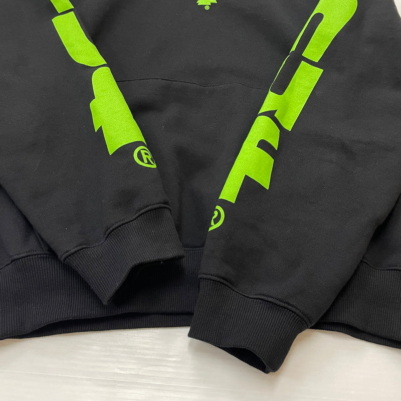 【中古品】【メンズ】 HUF ハフ MEGABLAST HOODIE メガブラスト フーディ 長袖 トップス プルオーバーパーカー 142-260513-yo-21-tei サイズ：L カラー：ブラック 万代Net店