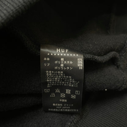 【中古品】【メンズ】 HUF ハフ MEGABLAST HOODIE メガブラスト フーディ 長袖 トップス プルオーバーパーカー 142-260513-yo-21-tei サイズ：L カラー：ブラック 万代Net店