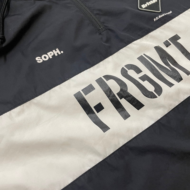 【中古品】【メンズ】 FCRB エフシーアールビー TRAINING ANORAK SPONSORED BY FRAGMENT FCRB-189115 トレーニング アノラック スポンサード バイ フラグメント ジャケット ライトアウター 142-260513-yo-19-tei サイズ：L カラー：ブラック 万代Net店