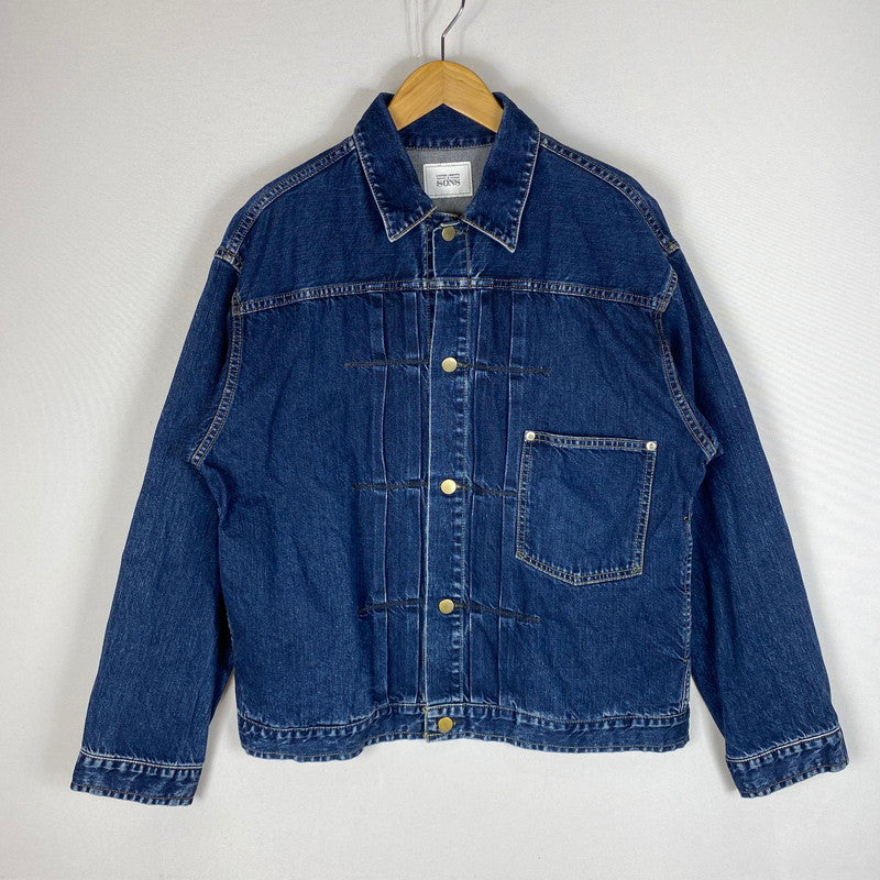 【中古品】【メンズ】 UNITED ARROWS & SONS ユナイテッドアローズ アンド サンズ DENIM TRUCKER JACKET 5525-299-0775 デニム トラッカージャケット アウター Gジャン デニムジャケット 147-260518-ks-15-tei サイズ：L カラー：インディゴ 万代Net店