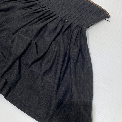 【中古品】【レディース】 POLO RALPH LAUREN ラルフローレン ウールプリーツスカート 171-260810-nm-52-tei カラー：ダークブラウン系 万代Net店