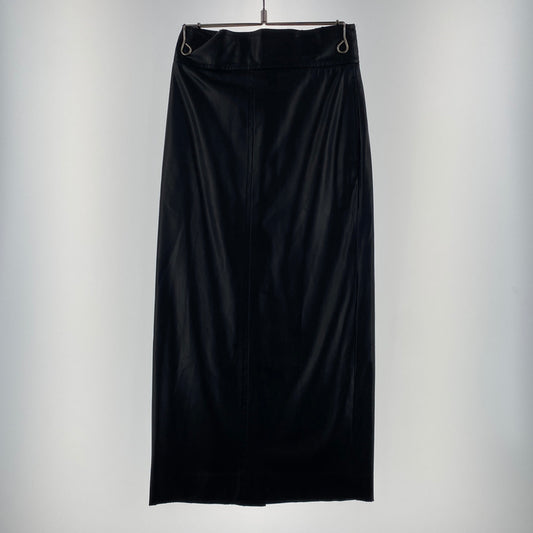 【中古品】【レディース】 H / UNITED ARROWS ユナイテッドアローズ フェイクレザースカート ロングスカート 171-260810-nm-54-tei サイズ：SMALL カラー：ブラック 万代Net店