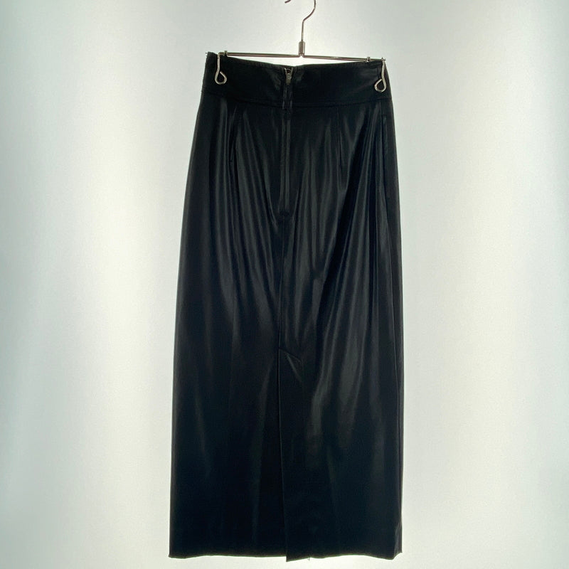 【中古品】【レディース】 H / UNITED ARROWS ユナイテッドアローズ フェイクレザースカート ロングスカート 171-260810-nm-54-tei サイズ：SMALL カラー：ブラック 万代Net店
