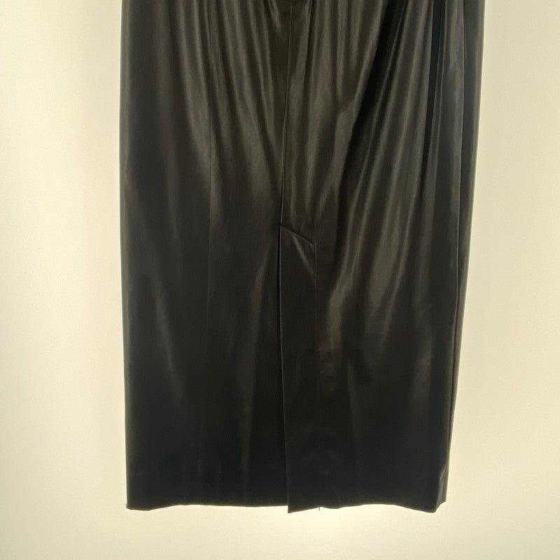 【中古品】【レディース】 H / UNITED ARROWS ユナイテッドアローズ フェイクレザースカート ロングスカート 171-260810-nm-54-tei サイズ：SMALL カラー：ブラック 万代Net店