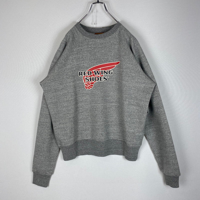 【中古品】【メンズ】 HUMAN MADE ヒューマンメイド × RED WING レッドウィング 別注 コラボ RAGLAN SWEATSHIRT XX30CS001 ラグラン スウェットシャツ トップス トレーナー 142-260518-ks-11-tei サイズ：M カラー：グレー 万代Net店