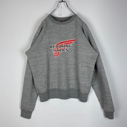 【中古品】【メンズ】 HUMAN MADE ヒューマンメイド × RED WING レッドウィング 別注 コラボ RAGLAN SWEATSHIRT XX30CS001 ラグラン スウェットシャツ トップス トレーナー 142-260518-ks-11-tei サイズ：M カラー：グレー 万代Net店