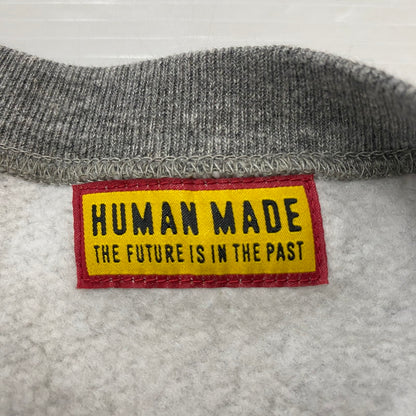 【中古品】【メンズ】 HUMAN MADE ヒューマンメイド × RED WING レッドウィング 別注 コラボ RAGLAN SWEATSHIRT XX30CS001 ラグラン スウェットシャツ トップス トレーナー 142-260518-ks-11-tei サイズ：M カラー：グレー 万代Net店