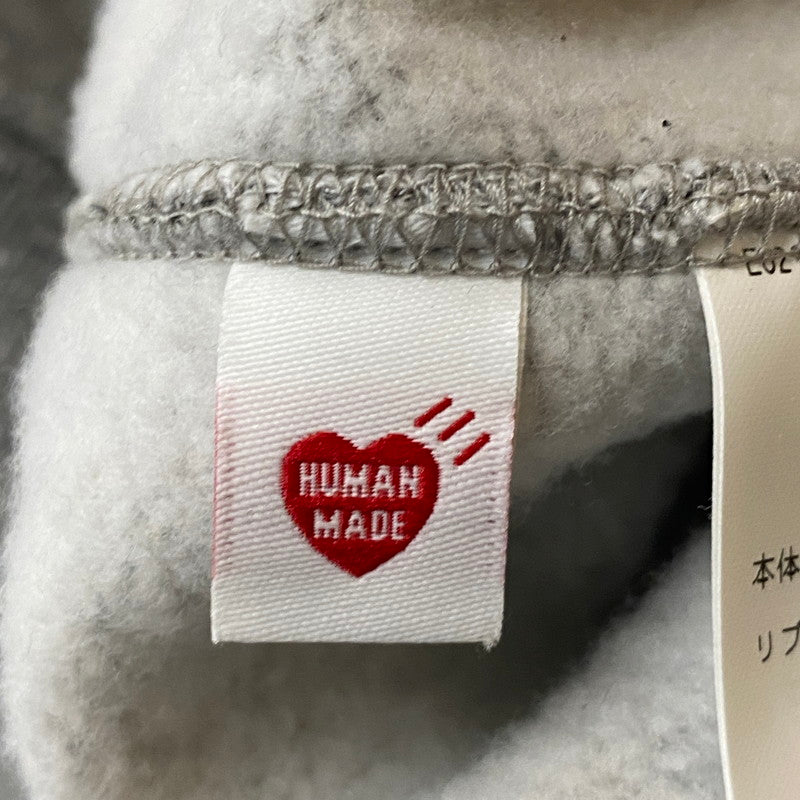 【中古品】【メンズ】 HUMAN MADE ヒューマンメイド × RED WING レッドウィング 別注 コラボ RAGLAN SWEATSHIRT XX30CS001 ラグラン スウェットシャツ トップス トレーナー 142-260518-ks-11-tei サイズ：M カラー：グレー 万代Net店