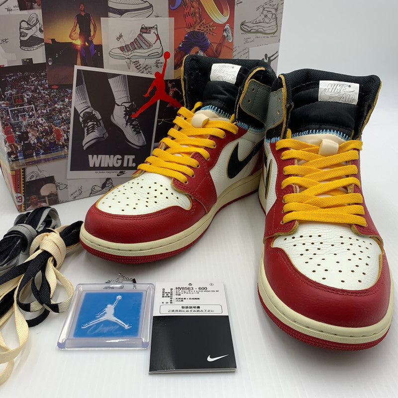 【中古品】【メンズ】 NIKE ナイキ × UNION ユニオン 別注 コラボ AIR JORDAN 1 RETRO HIGH OG CHICAGO SHADOW HV8563-600 エアジョーダン1 レトロ ハイ スニーカー 靴 シューズ 160-260711-ko-11-tei サイズ：27cm カラー：レッド 万代Net店