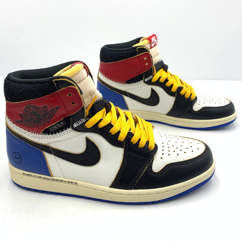 【中古品】【メンズ】 fragment design フラグメントデザイン × UNION ユニオン × NIKE ナイキ 別注 コラボ AIR JORDAN1 HIGH OG"BLACK VARSITY RED" IO7847-002 エアジョーダン1 ハイ スニーカー 靴 160-260618-ko-11-tei サイズ：27cm カラー：マルチ 万代Net店