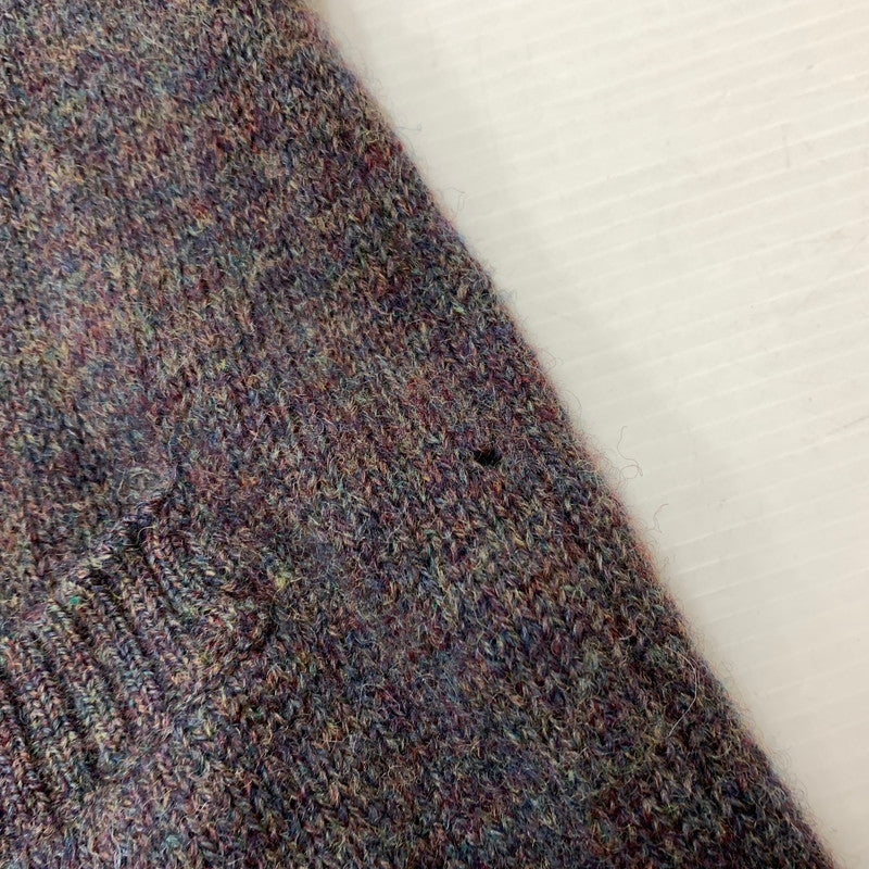 【現状渡し品】【メンズ】 EDDIE BAUER エディー・バウアー COVERED BUTTON CARDIGAN くるみボタン カーディガン トップス ニット 144-260530-ko-12-tei サイズ：L カラー：グレー系/糸マルチカラー 万代Net店