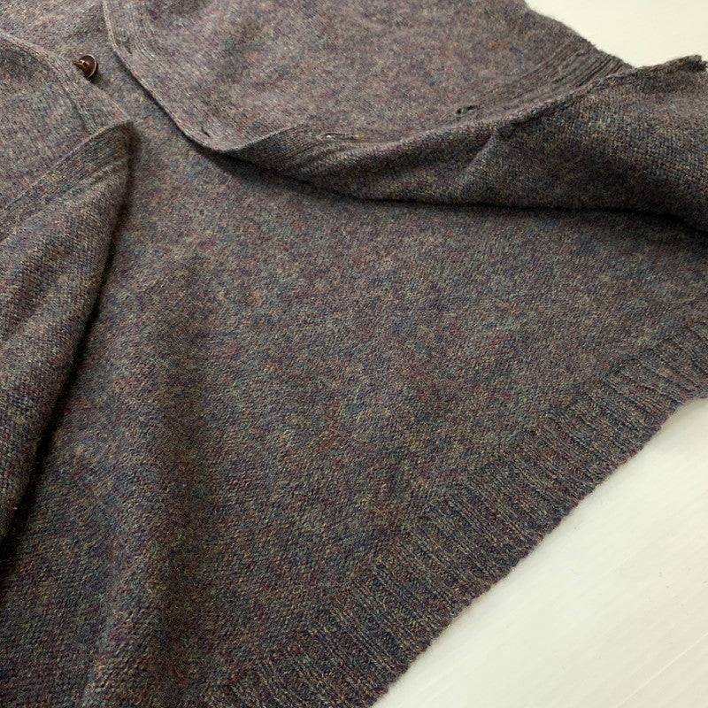 【現状渡し品】【メンズ】 EDDIE BAUER エディー・バウアー COVERED BUTTON CARDIGAN くるみボタン カーディガン トップス ニット 144-260530-ko-12-tei サイズ：L カラー：グレー系/糸マルチカラー 万代Net店