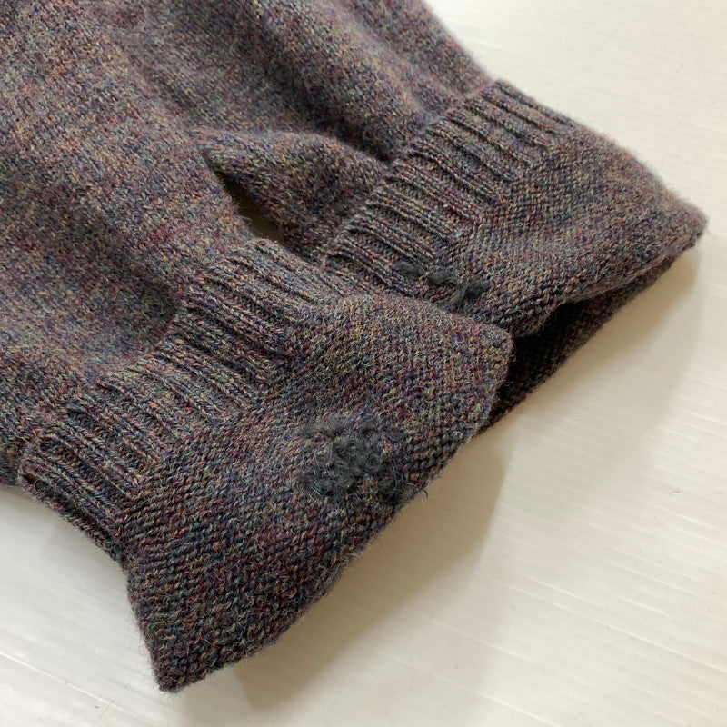 【現状渡し品】【メンズ】 EDDIE BAUER エディー・バウアー COVERED BUTTON CARDIGAN くるみボタン カーディガン トップス ニット 144-260530-ko-12-tei サイズ：L カラー：グレー系/糸マルチカラー 万代Net店