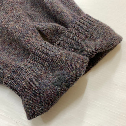 【現状渡し品】【メンズ】 EDDIE BAUER エディー・バウアー COVERED BUTTON CARDIGAN くるみボタン カーディガン トップス ニット 144-260530-ko-12-tei サイズ：L カラー：グレー系/糸マルチカラー 万代Net店
