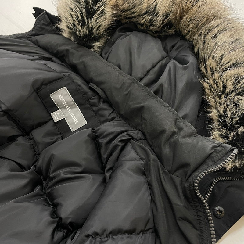 【現状渡し品】【メンズ】 Michael Kors マイケルコース LONG DOWN JACKET MKJ791896 ロング ダウン ジャケット アウター コート 141-260530-ko-18-tei サイズ：XS カラー：ブラック 万代Net店