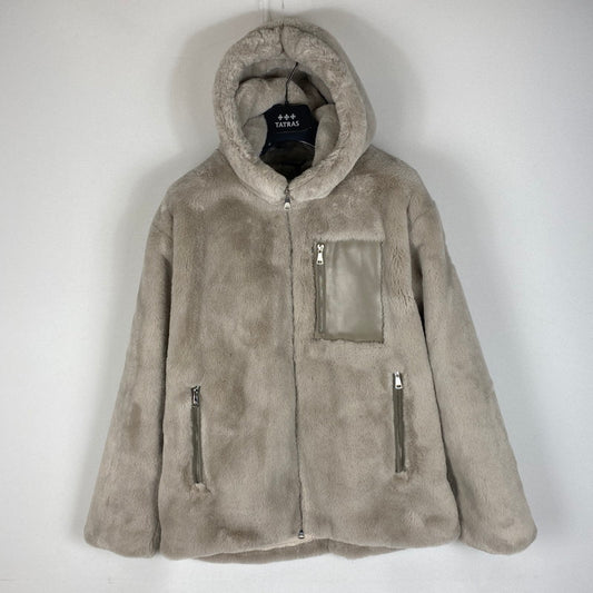 【中古美品】【メンズ】 TATRAS タトラス MASCALI FOOD BOA BLOUSON MJXA0201033588 マスカリフード ボア ブルゾン アウター 141-260518-ks-25-tei サイズ：03 カラー：グレー 万代Net店