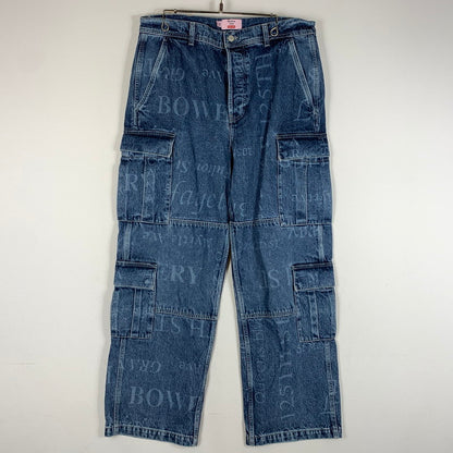 【中古品】【メンズ】 SUPREME シュプリーム × MARTINE ROSE マーティン・ローズ 別注 コラボ DENIM CARGO PANT デニム カーゴ パンツ ボトムス ジーンズ 149-260513-ko-24-tei サイズ：34 カラー：インディゴ 万代Net店
